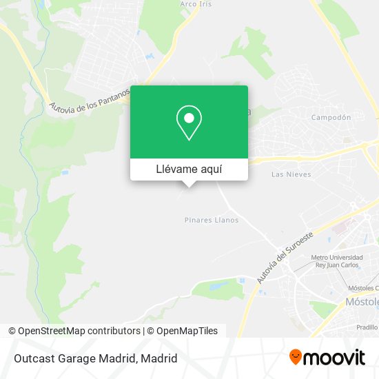 Mapa Outcast Garage Madrid