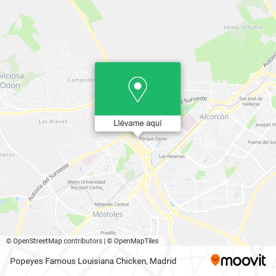 Mapa Popeyes Famous Louisiana Chicken