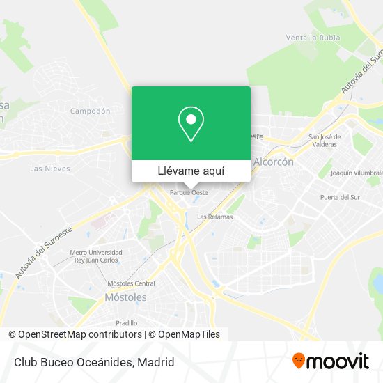 Mapa Club Buceo Oceánides