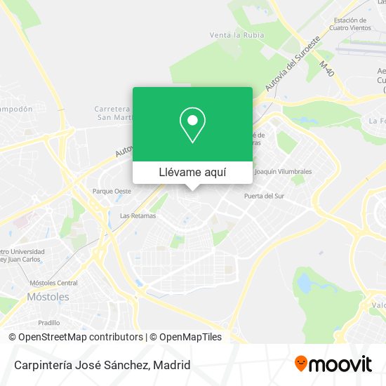 Mapa Carpintería José Sánchez