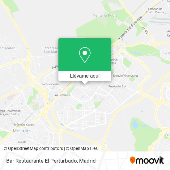 Mapa Bar Restaurante El Perturbado