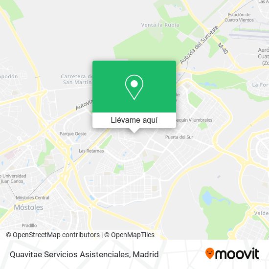 Mapa Quavitae Servicios Asistenciales