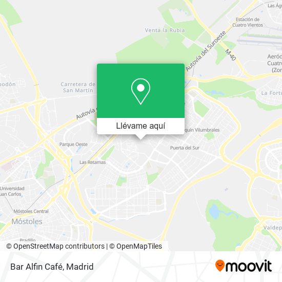 Mapa Bar Alfin Café
