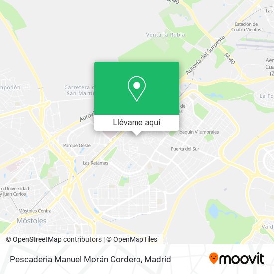 Mapa Pescaderia Manuel Morán Cordero