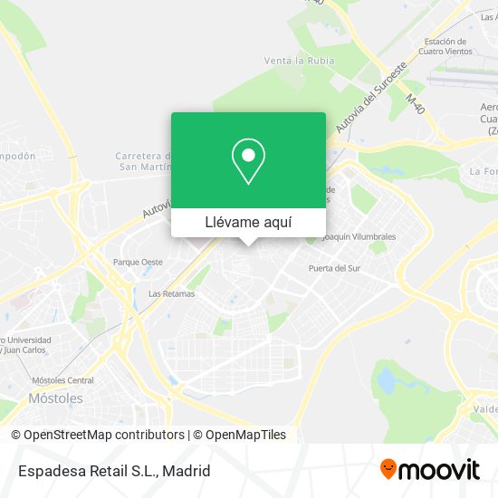 Mapa Espadesa Retail S.L.