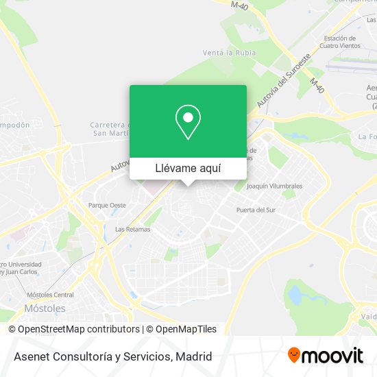 Mapa Asenet Consultoría y Servicios