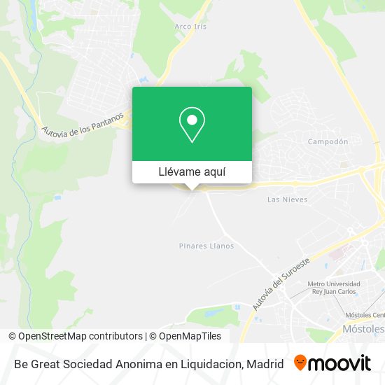 Mapa Be Great Sociedad Anonima en Liquidacion