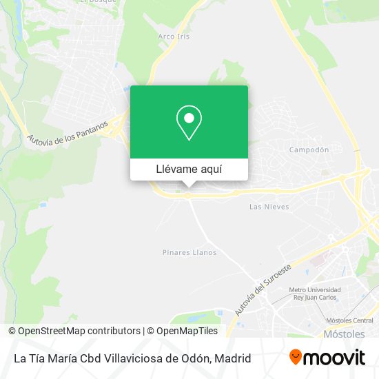 Mapa La Tía María Cbd Villaviciosa de Odón