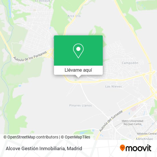 Mapa Alcove Gestión Inmobiliaria