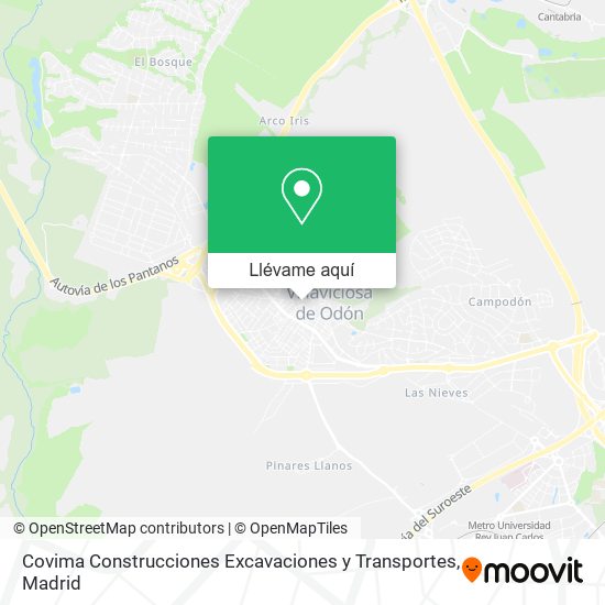 Mapa Covima Construcciones Excavaciones y Transportes