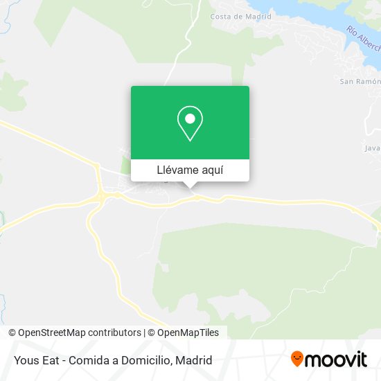 Mapa Yous Eat - Comida a Domicilio