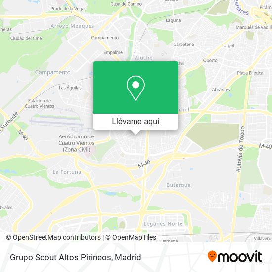 Mapa Grupo Scout Altos Pirineos