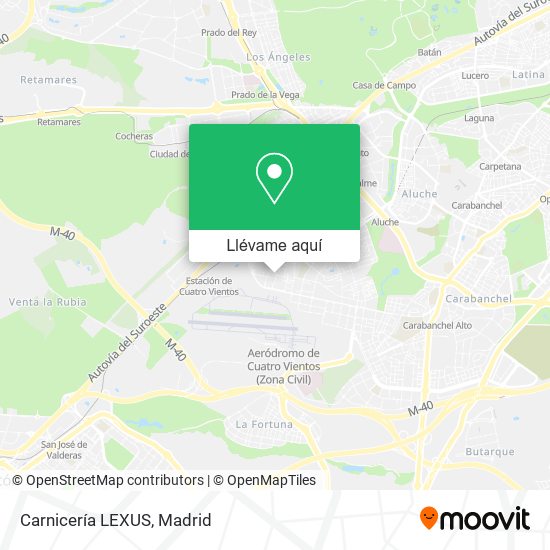 Mapa Carnicería LEXUS