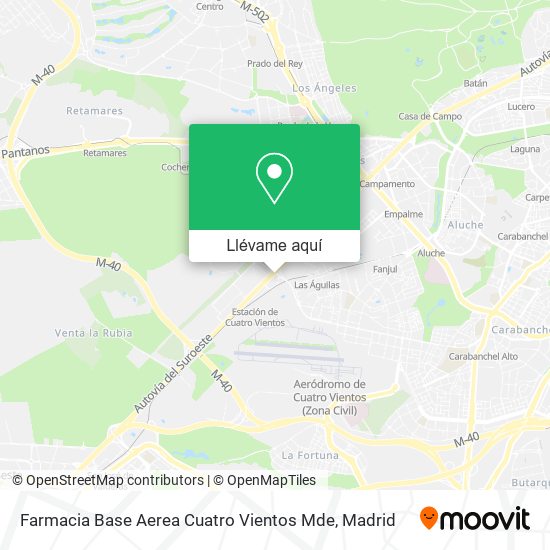 Mapa Farmacia Base Aerea Cuatro Vientos Mde