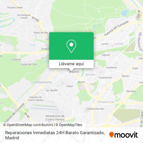 Mapa Reparaciones Inmediatas 24H Barato Garantizado