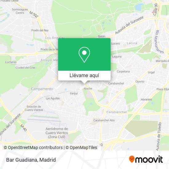 Mapa Bar Guadiana