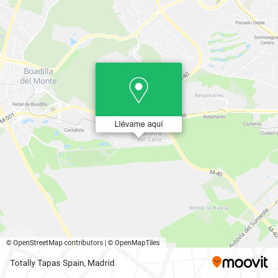 Mapa Totally Tapas Spain