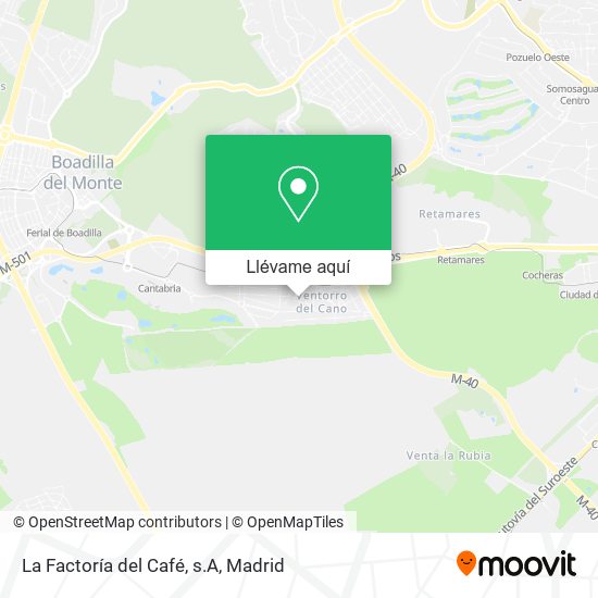 Mapa La Factoría del Café, s.A