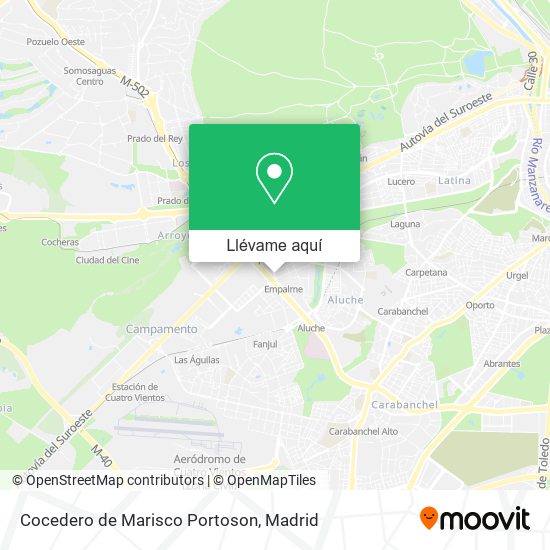 Mapa Cocedero de Marisco Portoson