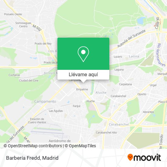 Mapa Barbería Fredd