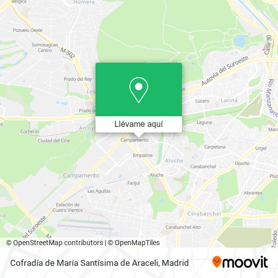 Mapa Cofradía de María Santísima de Araceli