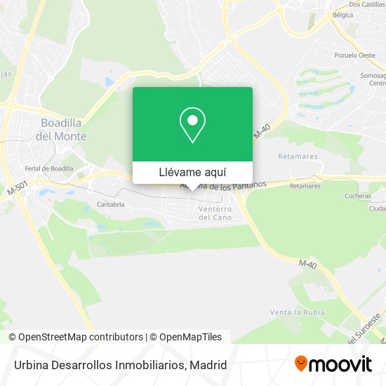 Mapa Urbina Desarrollos Inmobiliarios