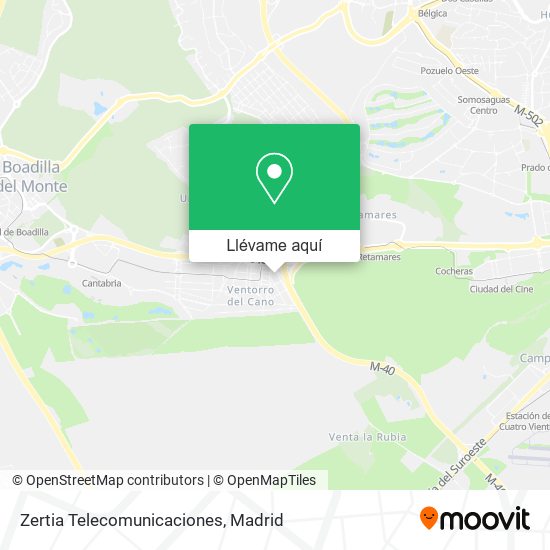 Mapa Zertia Telecomunicaciones