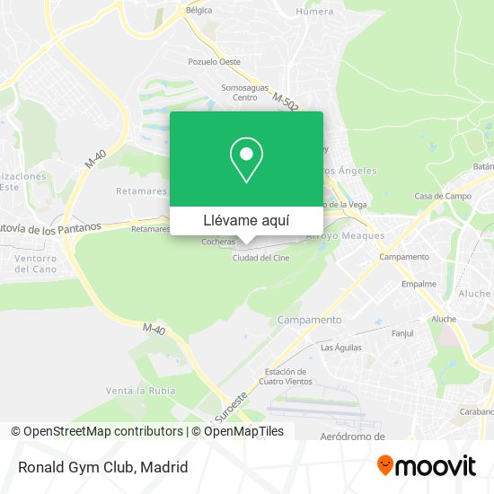 Mapa Ronald Gym Club