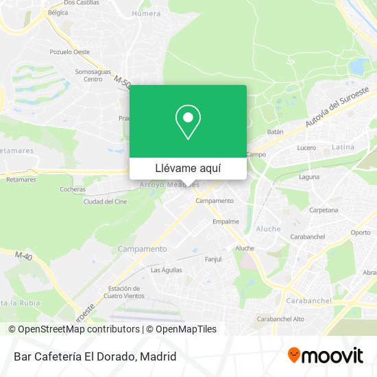 Mapa Bar Cafetería El Dorado