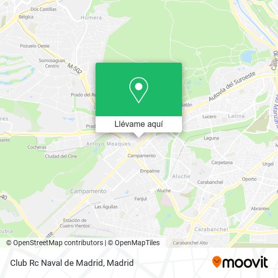 Mapa Club Rc Naval de Madrid