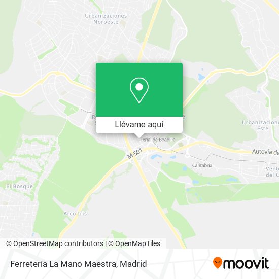 Mapa Ferretería La Mano Maestra