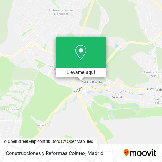 Mapa Construcciones y Reformas Cointex