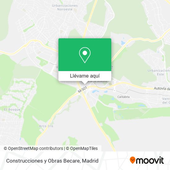 Mapa Construcciones y Obras Becare