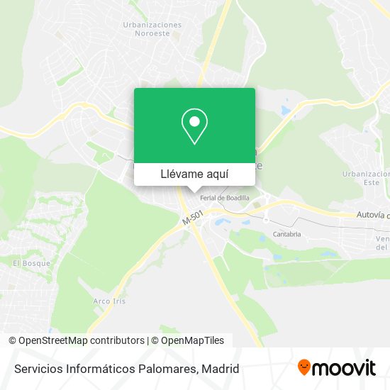 Mapa Servicios Informáticos Palomares