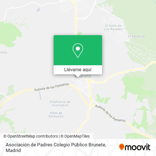 Mapa Asociación de Padres Colegio Público Brunete