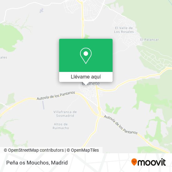 Mapa Peña os Mouchos