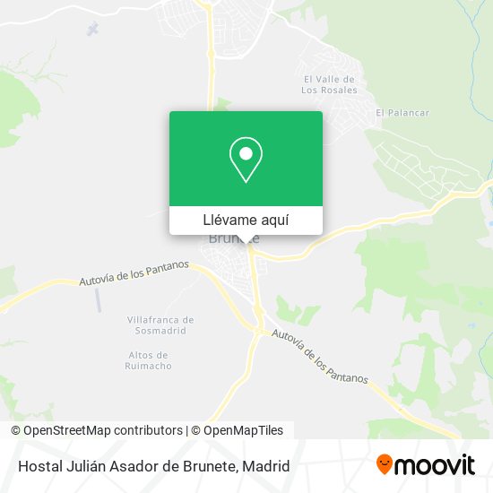 Mapa Hostal Julián Asador de Brunete