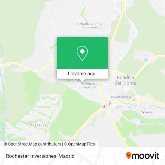 Mapa Rochester Inversiones