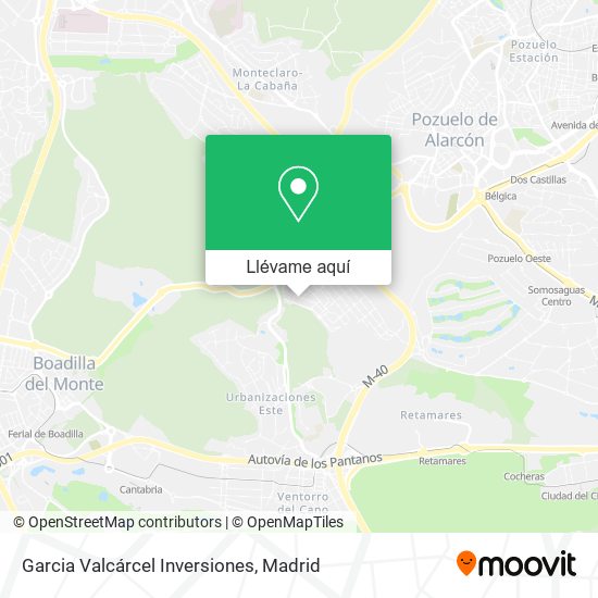 Mapa Garcia Valcárcel Inversiones