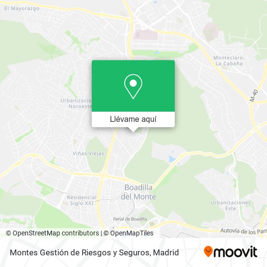 Mapa Montes Gestión de Riesgos y Seguros