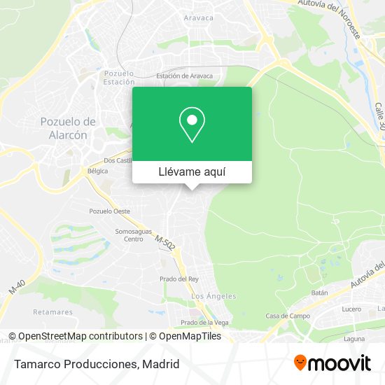 Mapa Tamarco Producciones