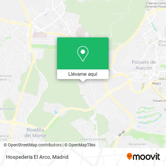 Mapa Hospedería El Arco