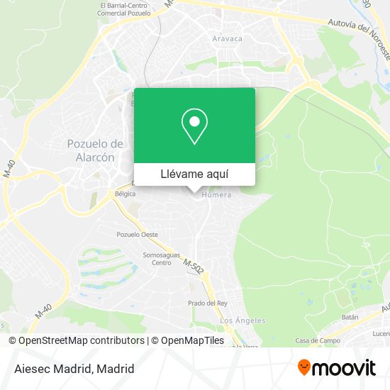 Mapa Aiesec Madrid