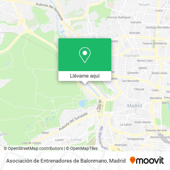 Mapa Asociación de Entrenadores de Balonmano