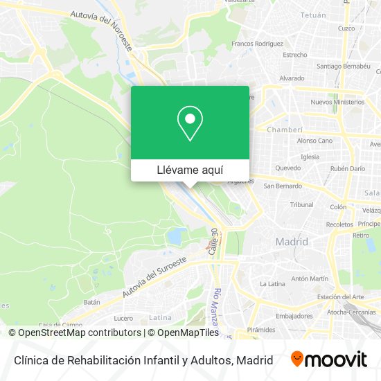 Mapa Clínica de Rehabilitación Infantil y Adultos