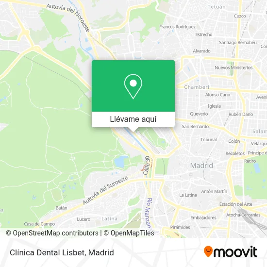 Mapa Clínica Dental Lisbet