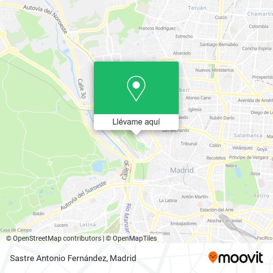 Mapa Sastre Antonio Fernández