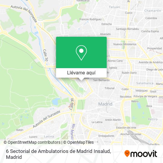 Mapa 6 Sectorial de Ambulatorios de Madrid Insalud