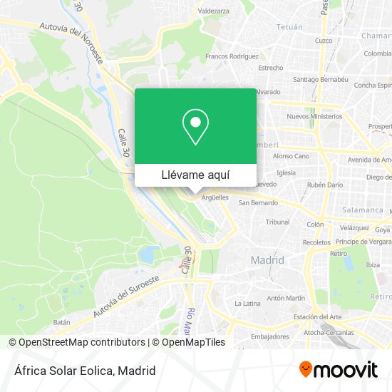 Mapa África Solar Eolica
