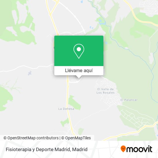 Mapa Fisioterapia y Deporte Madrid